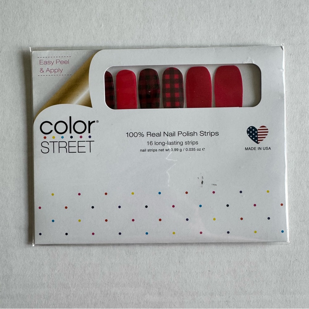 *Retired* Color Street: Good Girls Gone Plaid | Red Black Buffalo Check Fall - Picture 3 of 10